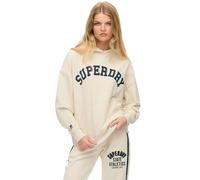 Superdry Sweat à capuche Ath Ess Relaxed Beige XL Femme