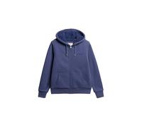 Superdry Sweat à capuche borg doublé avec fermeture éclair pour femme, Bleu marine, 40