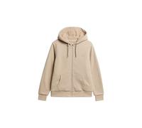 Superdry Borg Lined Full Zip Sweatshirt Beige S Femme