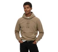 Superdry Sweat à capuche Micro Logo en polaire Beige L Homme