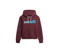 Superdry Sweat à capuche pour femme, rouge figue, violet, 42
