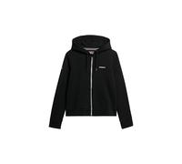 Superdry Sweat à capuche uni pour femme avec fermeture éclair - Noir - 36, Noir , 38
