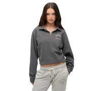 Sweatshirt 1/4 zip femme Superdry Athletic Gris S