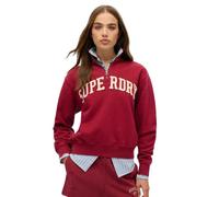 Superdry Sweatshirt col zippé femme Athletic Essentials Rouge L