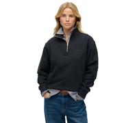 Superdry Essential Logo Embroidered Half Zip Sweatshirt Bleu 2XS Femme