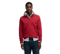 Sweatshirt en piqué à col zippé Superdry Essential Rouge XL