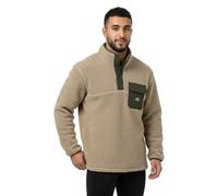 Superdry Pull polaire Fuji Popper Neck col à pressions Beige Winter Twig Homme XXL