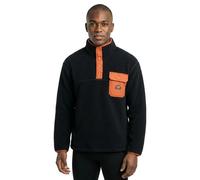 Superdry Pull polaire Fuji col à boutons-pression Homme Eclipse Navy XL