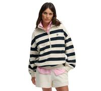 Sweatshirt demi-zippée femme Superdry Studios Half Blanc XL