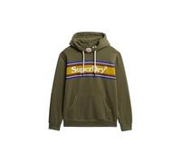 Superdry - Sweat-shirt à capuche décontracté pour homme avec logo Venue et design à rayures, S