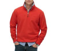 Superdry Sweat-shirt à demi-fermeture éclair avec logo essentiel pour homme, Cinnibar Orange chiné, XXL