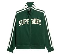 Superdry Sweat zippé Athletic Appliqué Loose Vert XL Femme