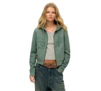 Superdry Sweatshirt à capuche Athletic Essentials crop zippé Vert XS Femme