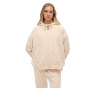 Superdry Sweatshirt zippé Country Club Velour Beige XL Femme