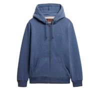 Superdry Essential Logo Full Zip Sweatshirt Bleu S Homme