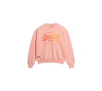 Superdry Sweat-shirt ample Tonal Vl pour femme, Pêche rose chiné, 36