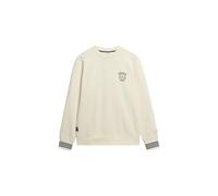 Superdry Sweat-shirt Athletic Club à col rond pour homme, blanc cassé, XL