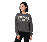 Superdry Sweatshirt Athletic Essential Relaxed Appliqué Crew – Gris – Femme M