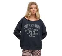 Superdry Sweat-shirt femme Athletic Essentials Bardot Crew Bleu TU