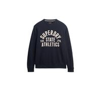 Superdry Sweat-shirt 'Athletic Essentials' marine / blanc, Taille XXL