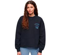 Superdry Athletic Loose Crop Crew Sweatshirt Bleu XS Femme