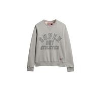 Superdry Sweat-shirt Athletic pour homme avec imprimé, Gris chiné sportif, L