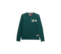 Superdry Sweat-shirt Athletic pour homme avec imprimé, Vert pin foncé, L