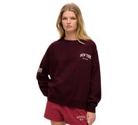Superdry Sweatshirt ras du cou Femme Athletic Essentials Rouge M