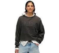 Superdry Sweatshirt femme Athletic Tonal Applique Crew Gris Taille M