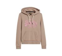 Superdry Metallic Vl Graphic Hoodie Beige XS Femme