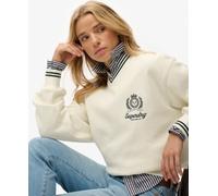 Superdry Sweat-shirt 'Country Club' crème / vert / noir, Taille M