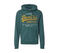 Superdry Sweat-shirt 'DUO CLASSIC' curry / émeraude / blanc, Taille M