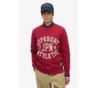 Superdry Sweat-shirt écru / rouge rubis, Taille S
