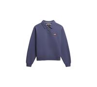 Sweat Superdry Athletic Collared Half Zip bleu femme - XL