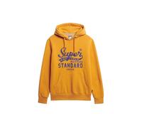 Superdry Sweat à capuche standard pour homme avec inscription, Thrift Gold chiné, S