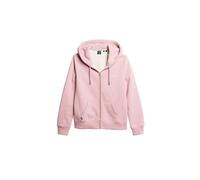Superdry Sweat zippé Maillot de survêtement, Rose chiné Doux, 44 Femme