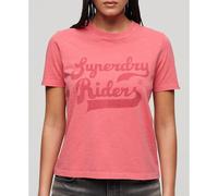 Superdry T-shirt à Manches Courtes Archive Kiss Print Relaxed