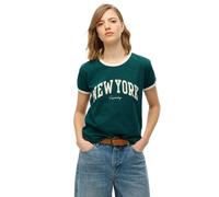 Superdry T-shirt à Manches Courtes Ath Ess Ringer Fitted