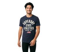Superdry T-shirt Athletic Ess manches courtes Bleu Taille M Homme