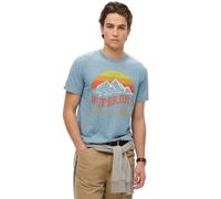T-shirt décontracté classique Superdry Great Bleu S