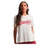T-shirt avec logo fantaisie femme Superdry Vintage Blanc XS
