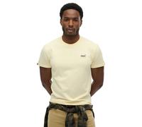 Superdry T-shirt Essential Logo brodé manches courtes Jaune M Homme