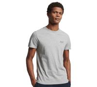 Superdry T-shirt à manches courtes Essential – logo brodé – Homme Gris 2XL