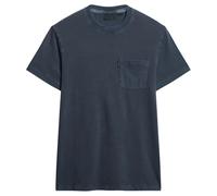 T-shirt délavé à poche Superdry Essential Bleu XL