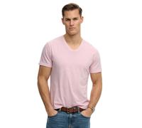 Superdry T-shirt à Manches Courtes Et Col En V Classic Cotton Linen Vee