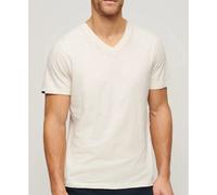 Superdry T-shirt flammé à col en V Beige Taille L