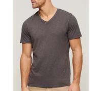 Superdry T-shirt pour homme en fil flammé col en V Gris S