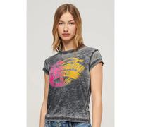 Superdry T-shirt à Manches Courtes Fade Rock Graphic Cap Slv
