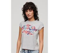 Superdry T-shirt à Manches Courtes Floral Scripted