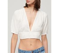 Superdry T-shirt à Manches Courtes Ibiza Lace Trim